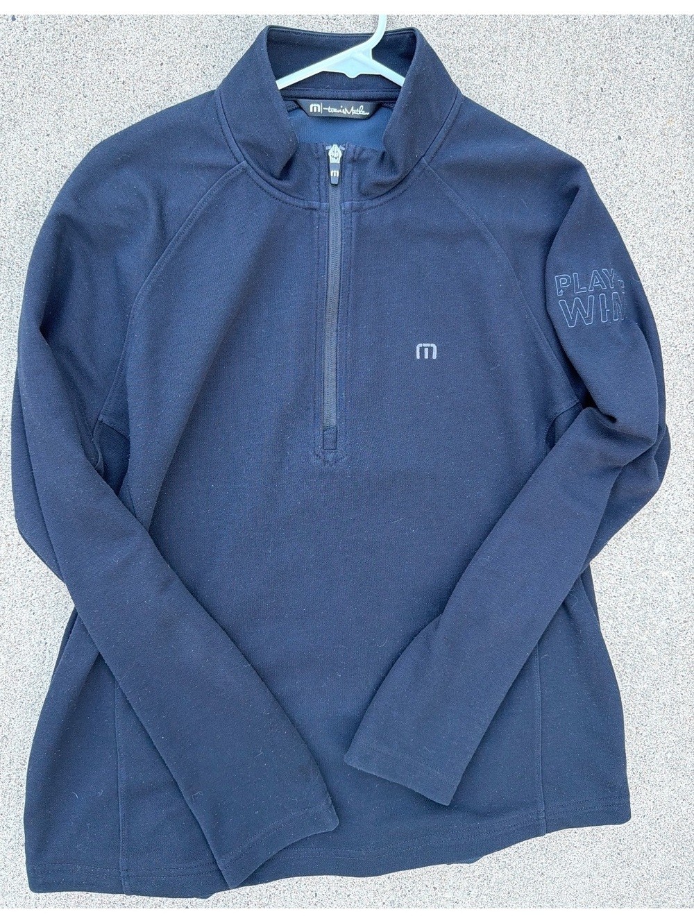 XL - Men - TravisMathew Black Half-Zip Pullover Sweatshirt